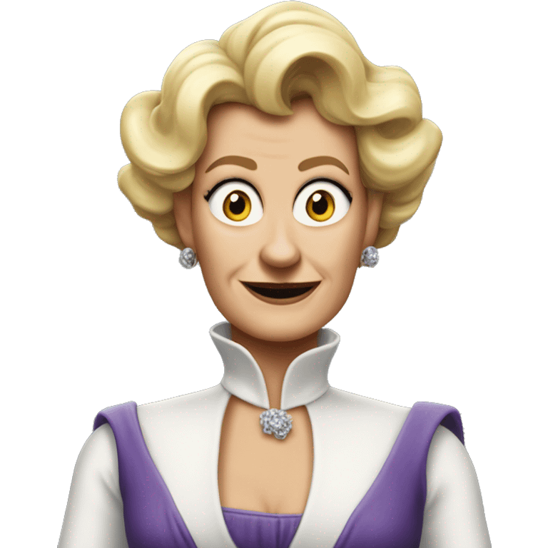 Ursula von der Leyenl very photorealistic shrugs emoji