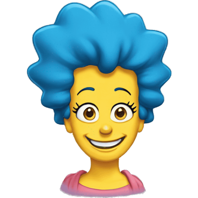 Marge simpson smile emoji