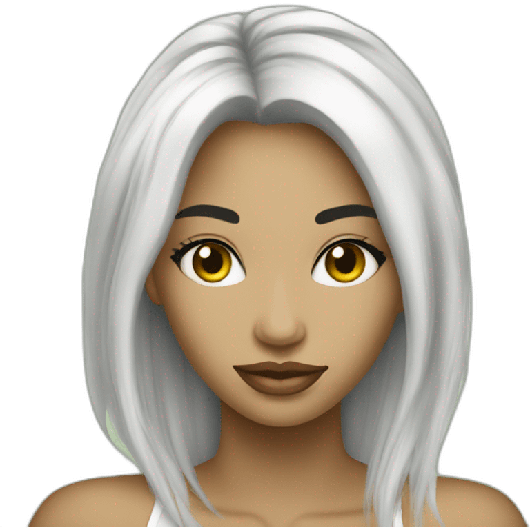 Beauty girl receive dinero emoji