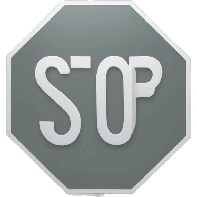 stop sign emoji