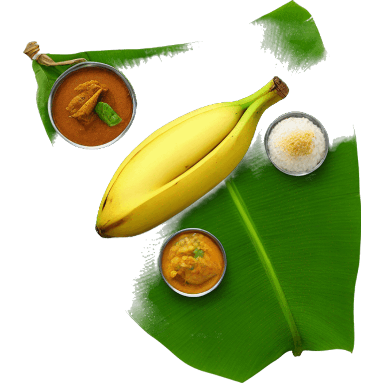 south indian banana leaf meal emoji