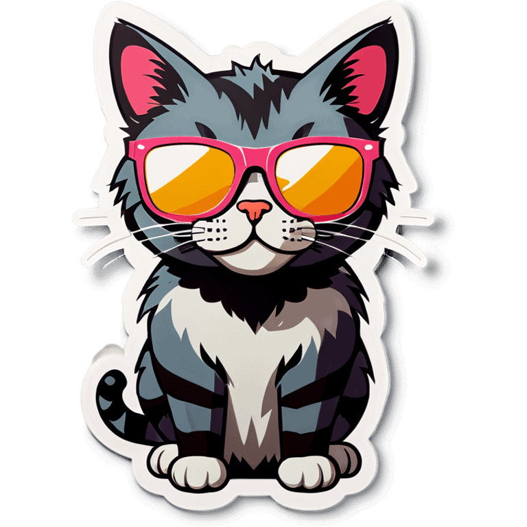 Cat with sunglasses emoji