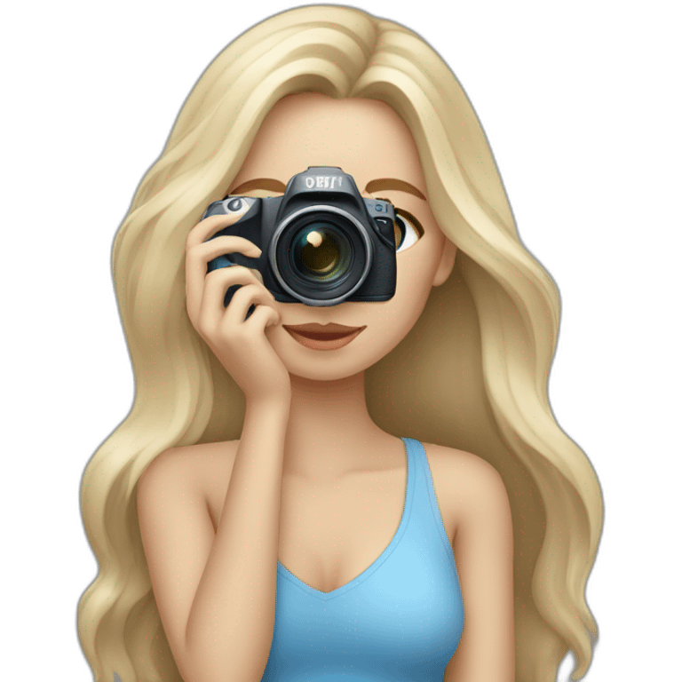 female-photographer-taking-a-picture-light-skinned-long-hair-blue-eyes emoji