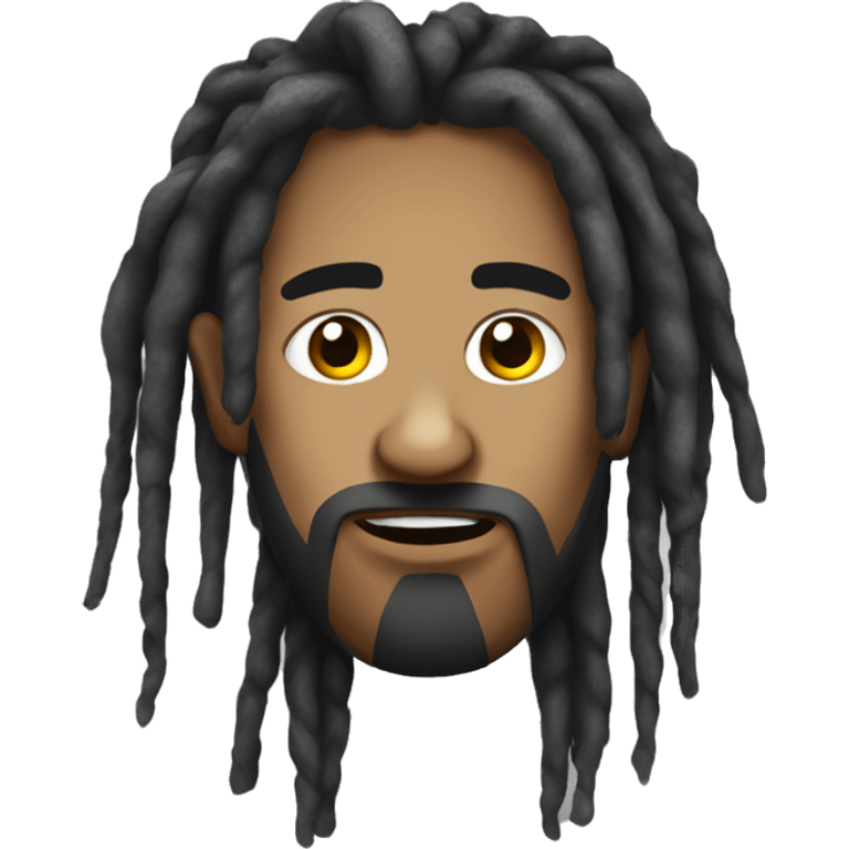 Nonchalant dread head emoji