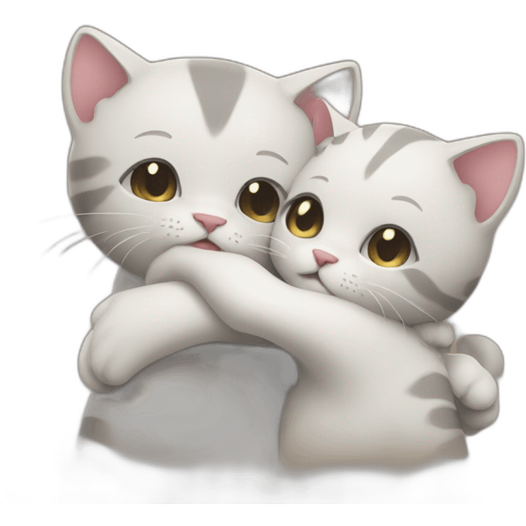 hugging cats emoji