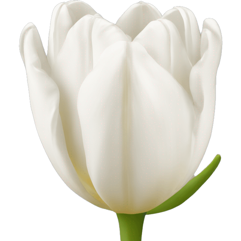 Tulipán blanco emoji