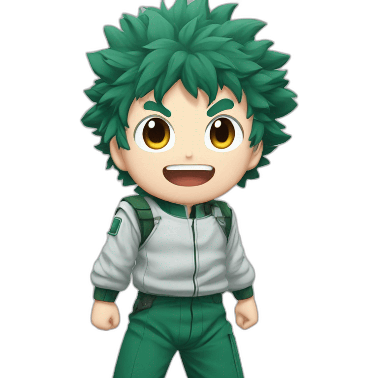 Izuku Midoriya qui a le pouce en l'air emoji