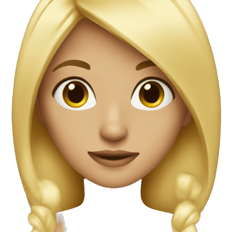 Blonde girl emoji