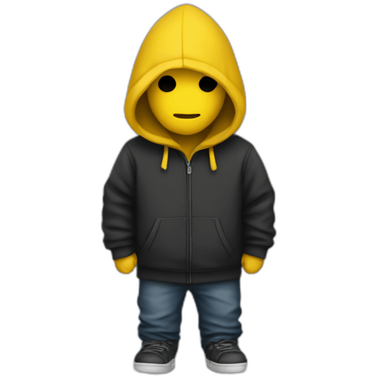 yellow hoody hacker emoji