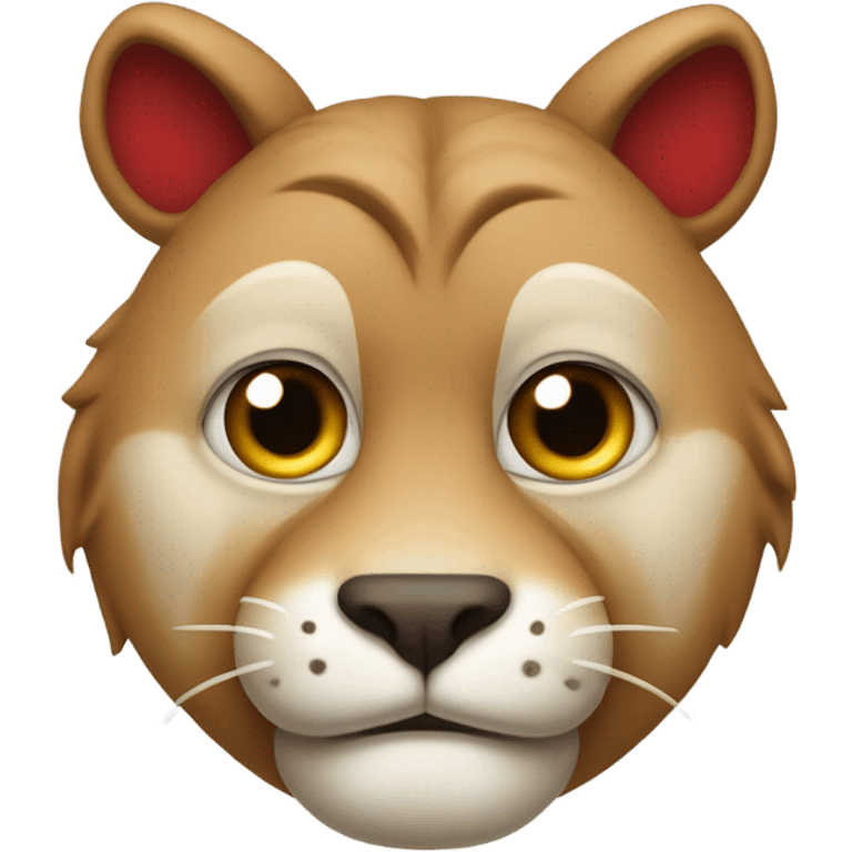 Sad University of Houston Cougar emoji