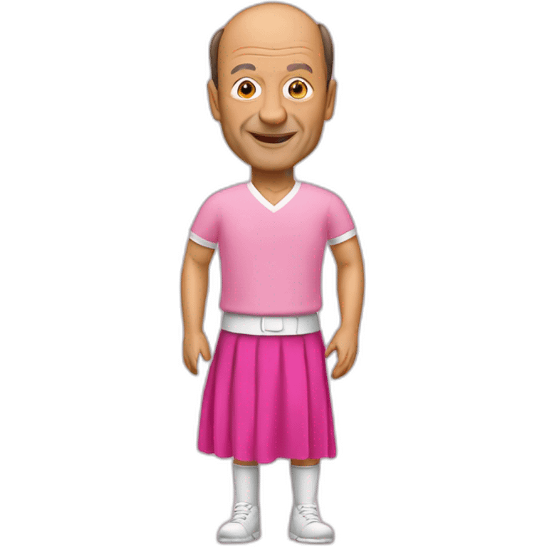 traian basescu wearing a pink skirt emoji