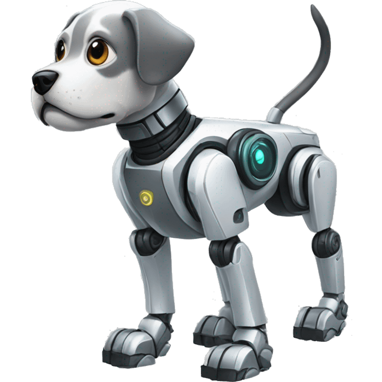 Robot dog emoji