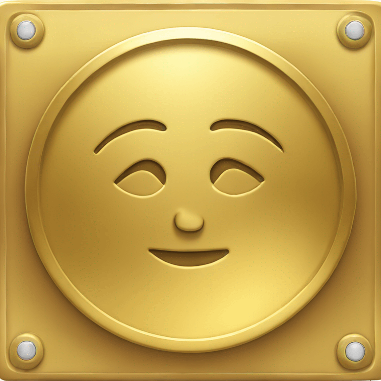 gold disk, gold plaque emoji