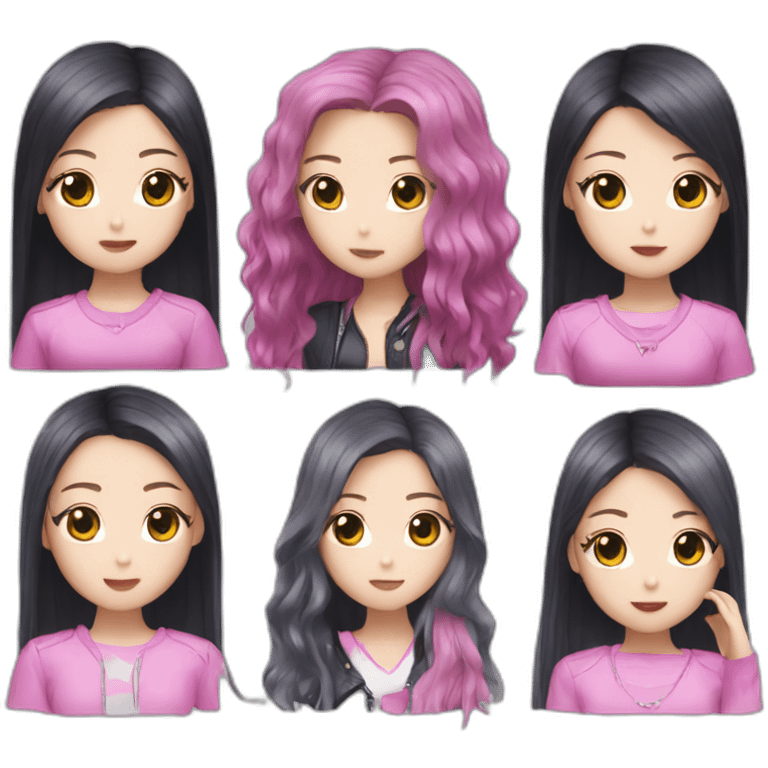 blackpink jiso emoji