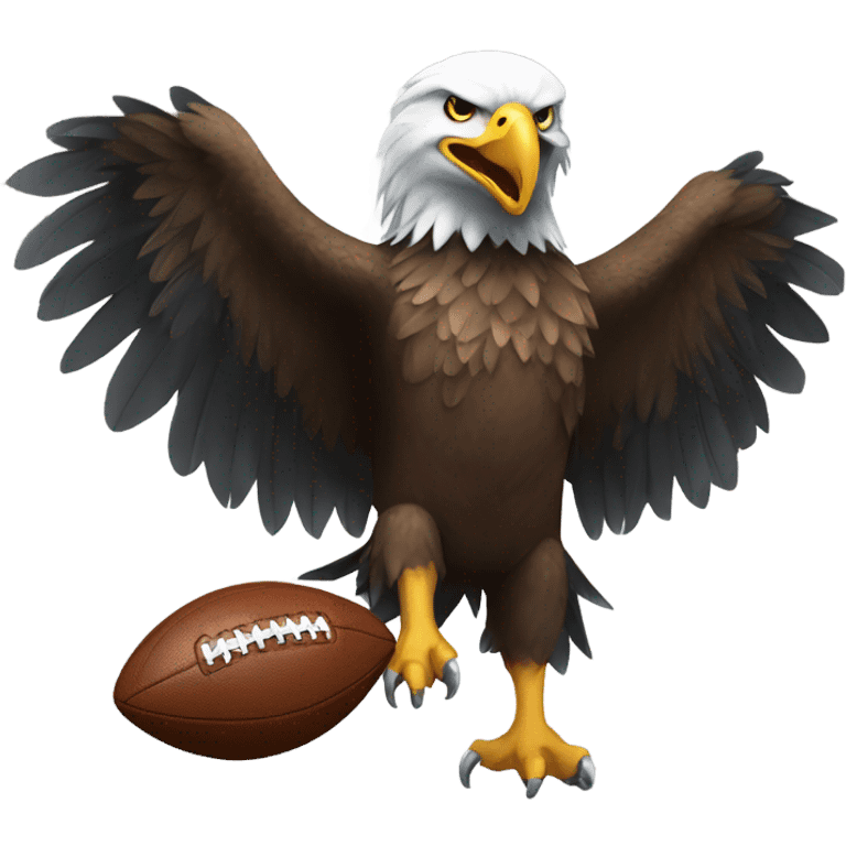 Eagle with football emoji