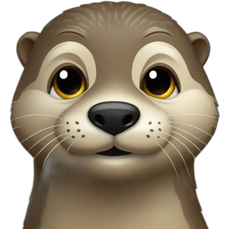 Loutre-avec-lunette-et-des-grandes-dents emoji