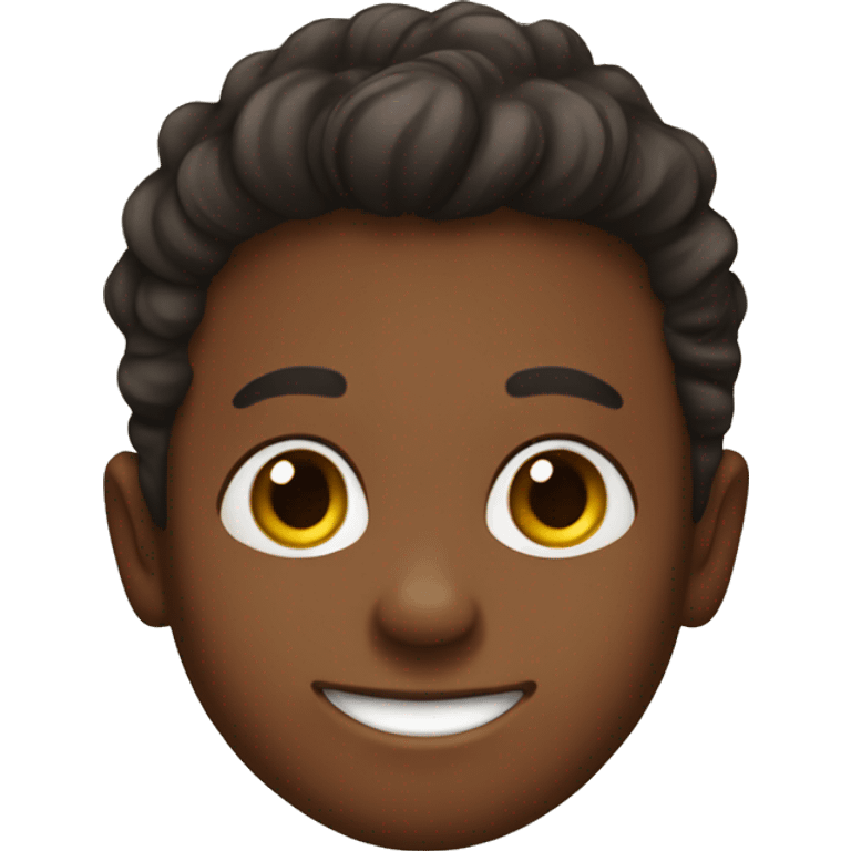 smiling brown boy portrait emoji