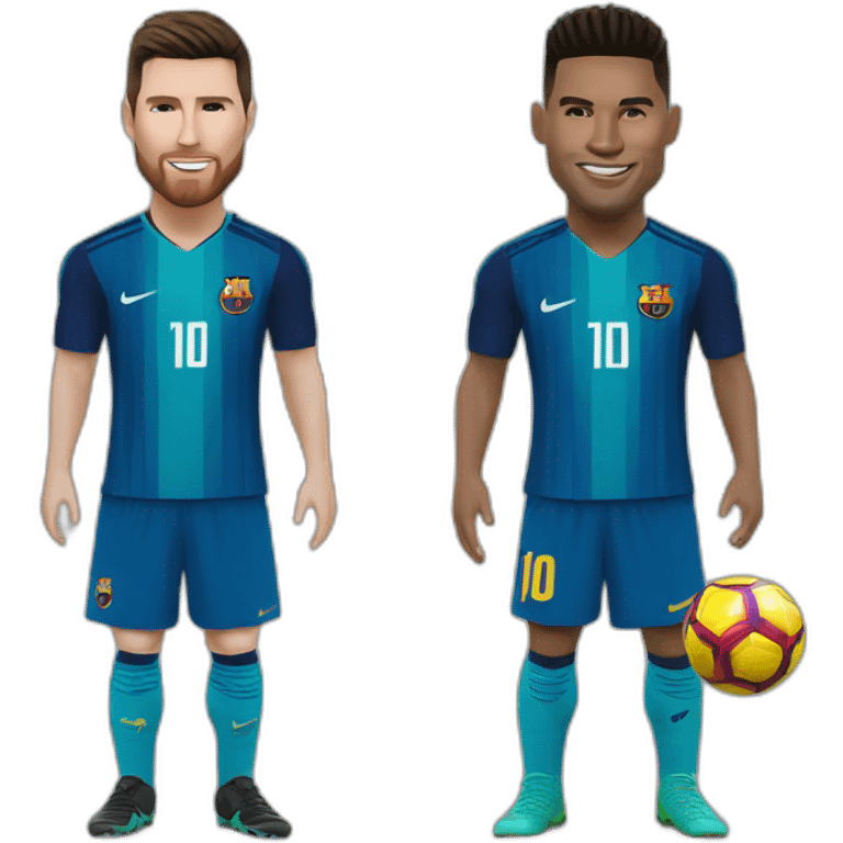 messi et ronaldo emoji