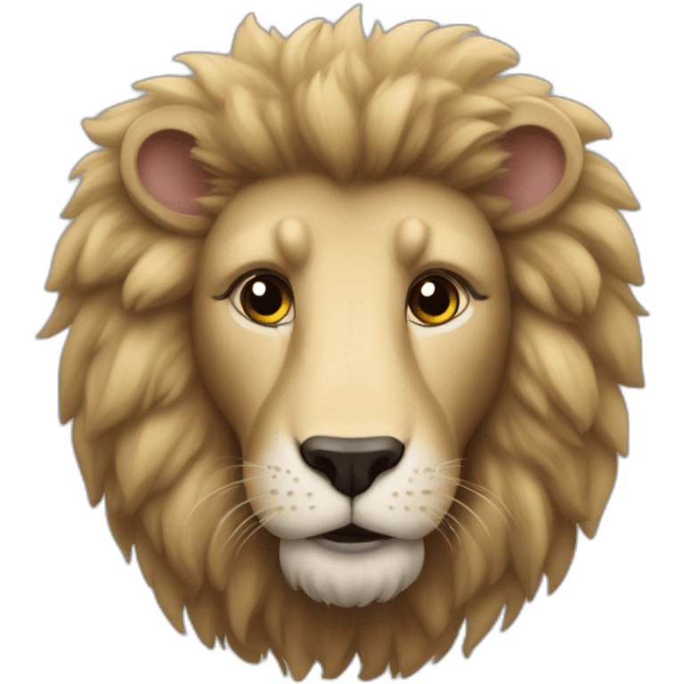 Lambert the sheepish lion emoji