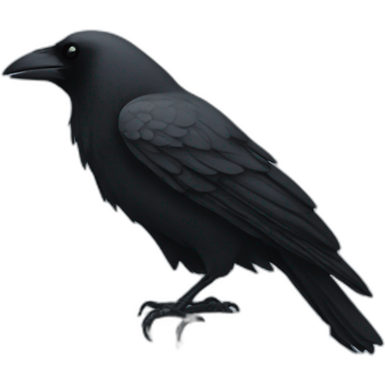 Crow-in-cementery emoji