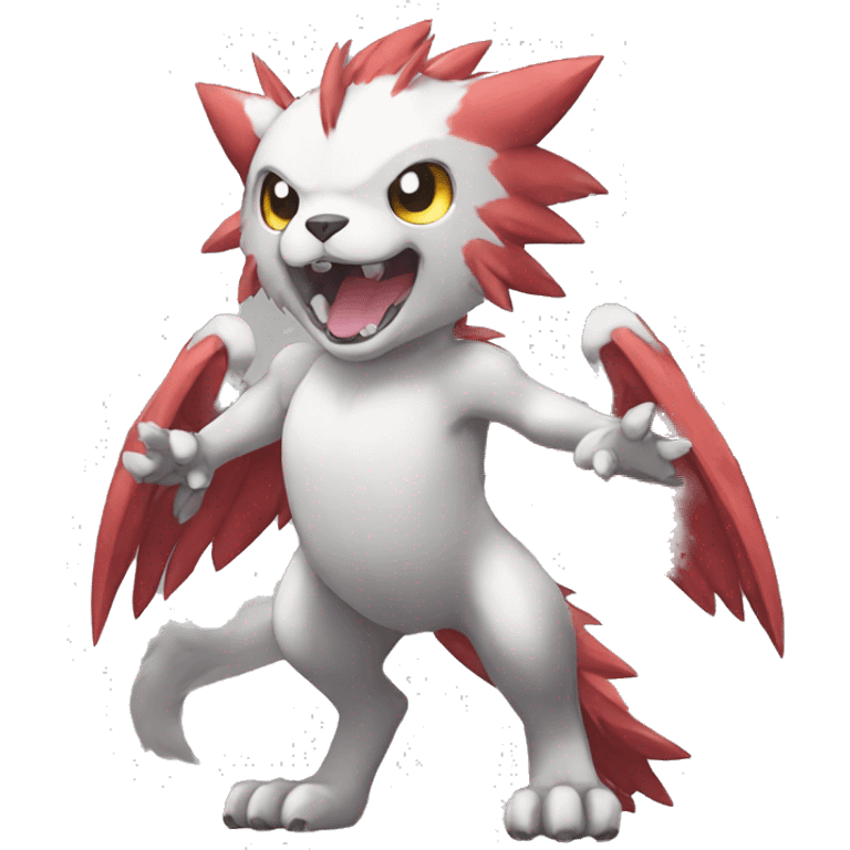  kawaii cool edgy Digimon-Fakemon-animal full body emoji