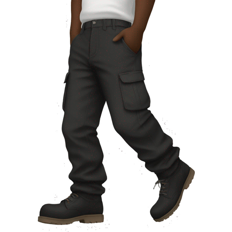 black cargo pant emoji