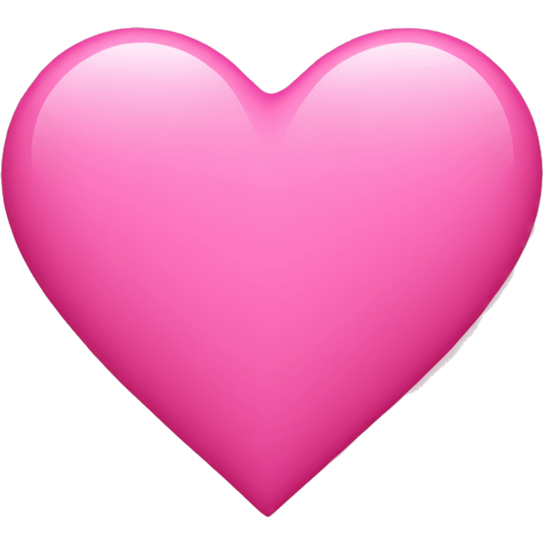 Pink ios heart emoji