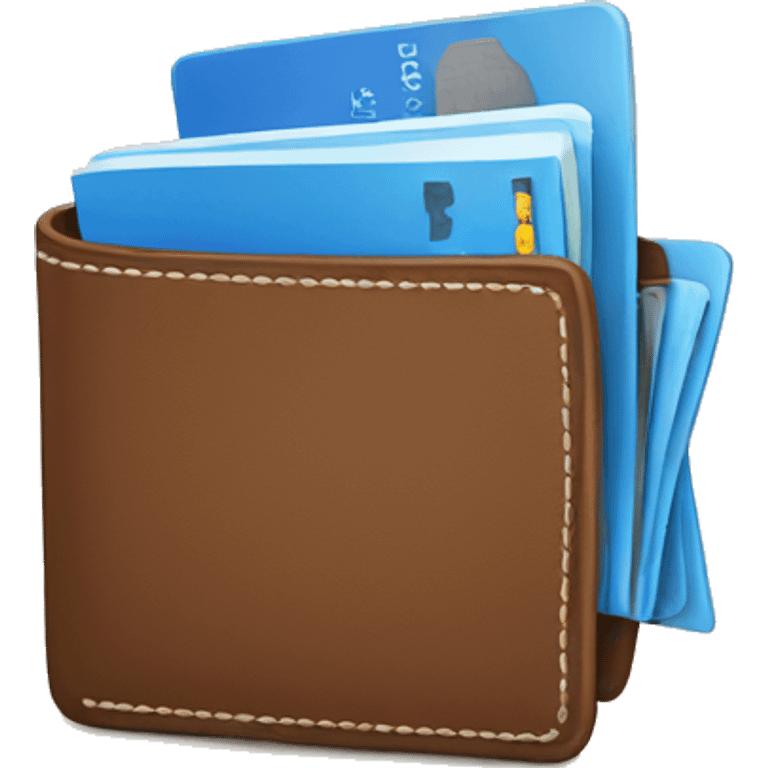 wallet made by blue shirts  emoji