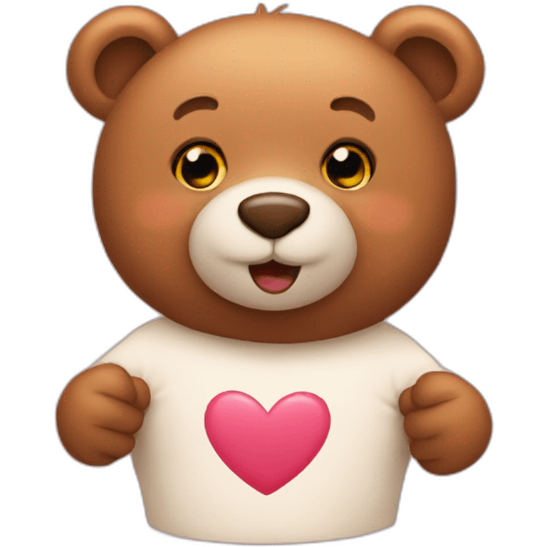 love bear emoji