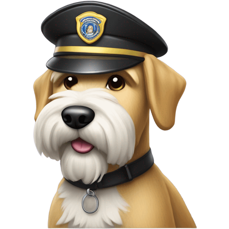 Wheaten terrier security guard emoji