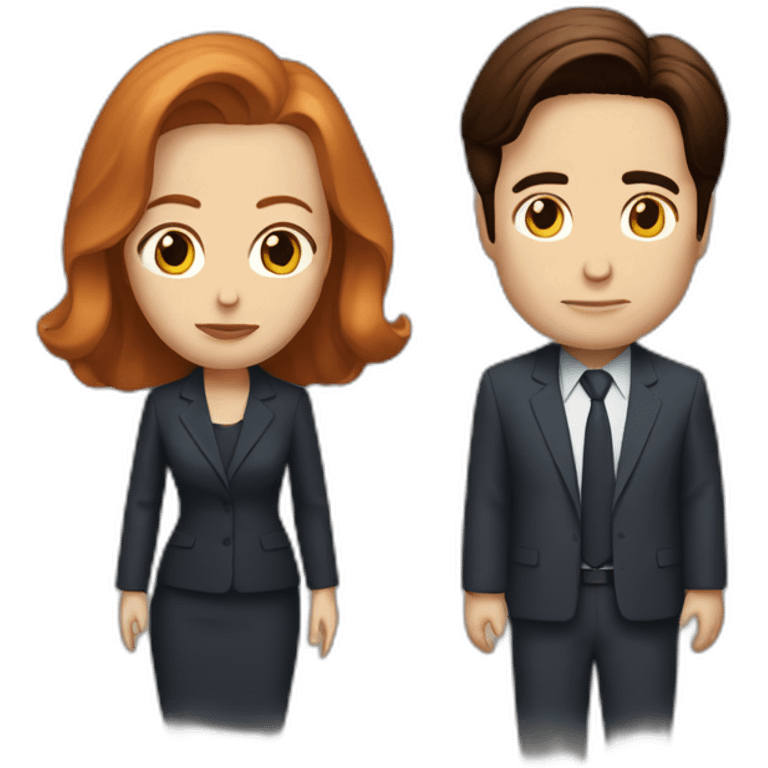 Mulder and scully emoji