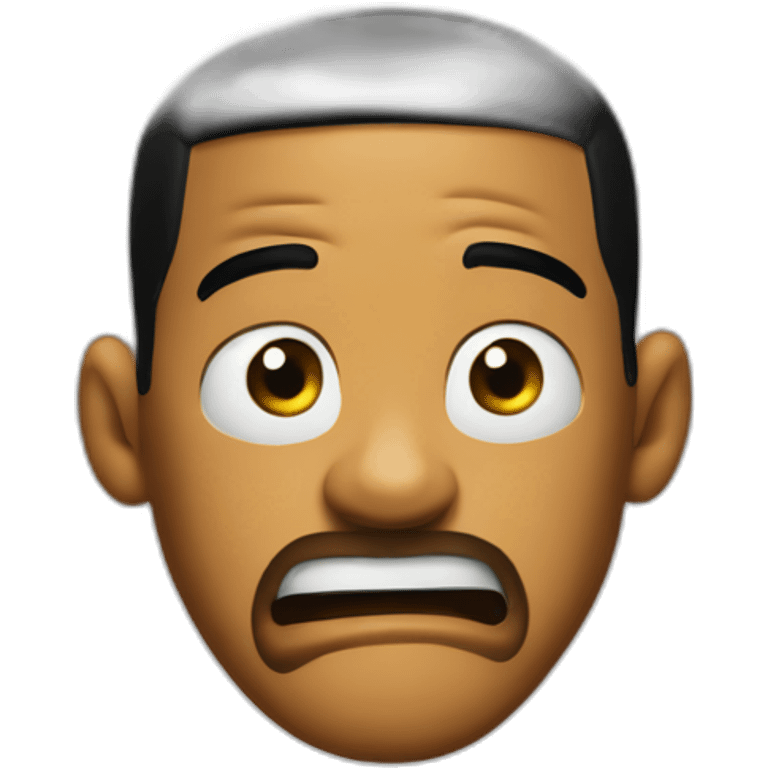 will smith angry behind is newspaper emoji