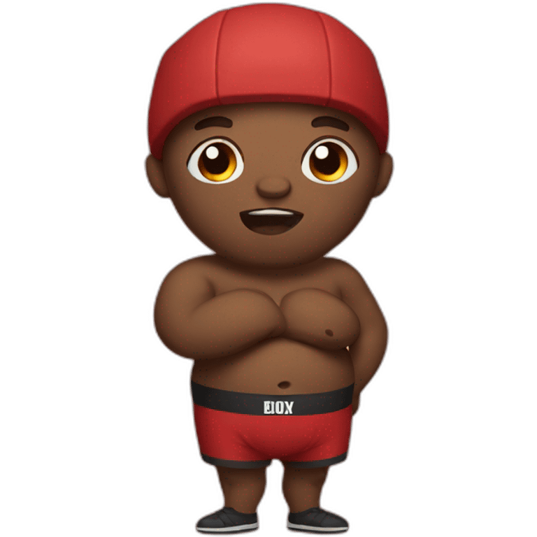 Boxer with big belly emoji