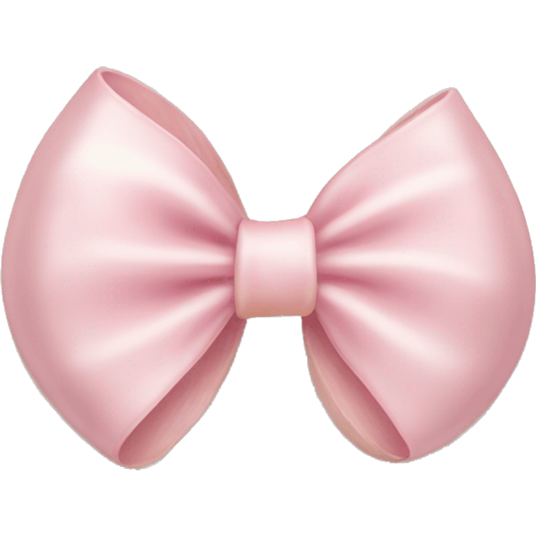 Light pink bow on a shell emoji