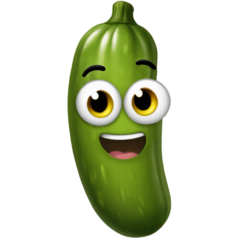 Pickle with face on it  emoji