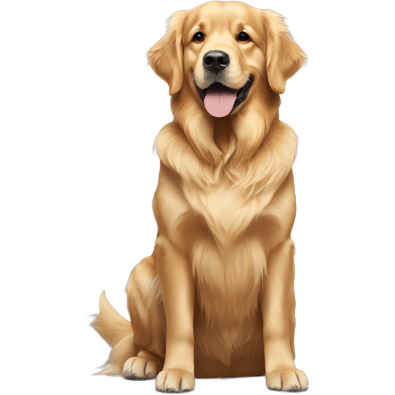 Golden retriever wearing Nike shoes emoji