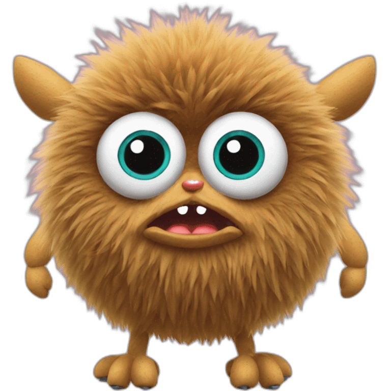 A furby with 8 spider legs emoji