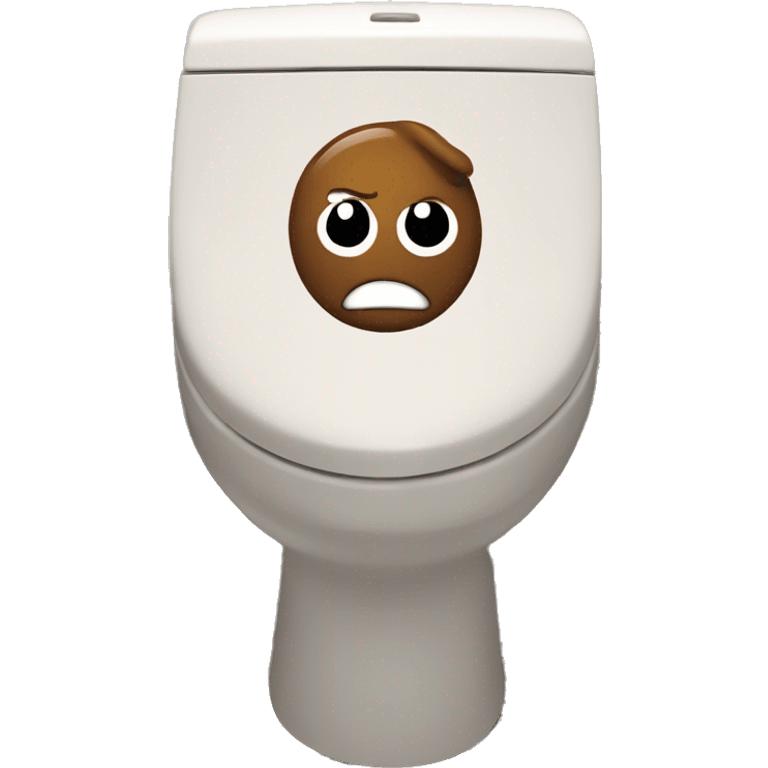 Poop emoji on toilet emoji