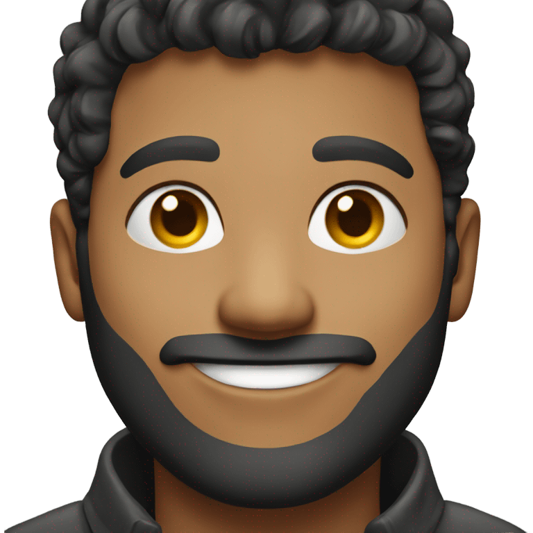 realistic male portrait smiling emoji