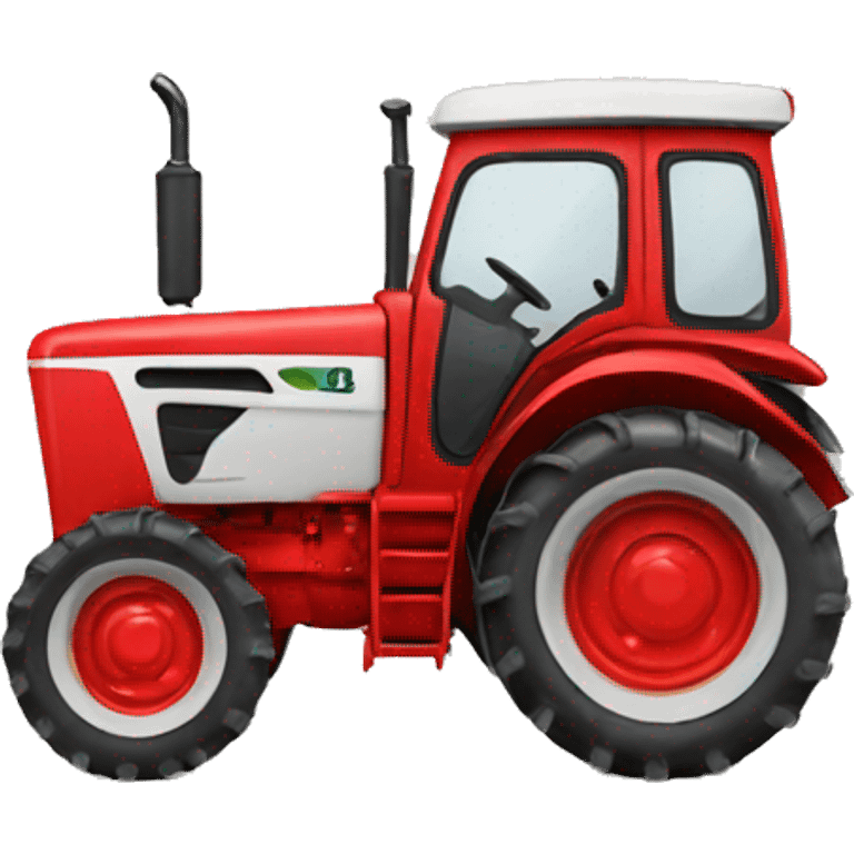 Red tractor  emoji