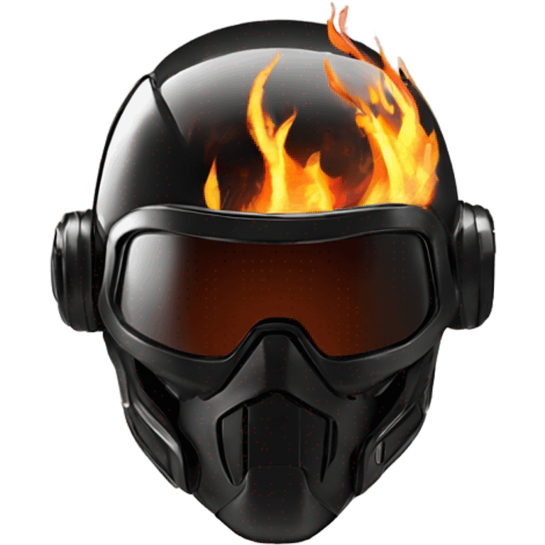 fire cyberpunk motorcycle helmet emoji