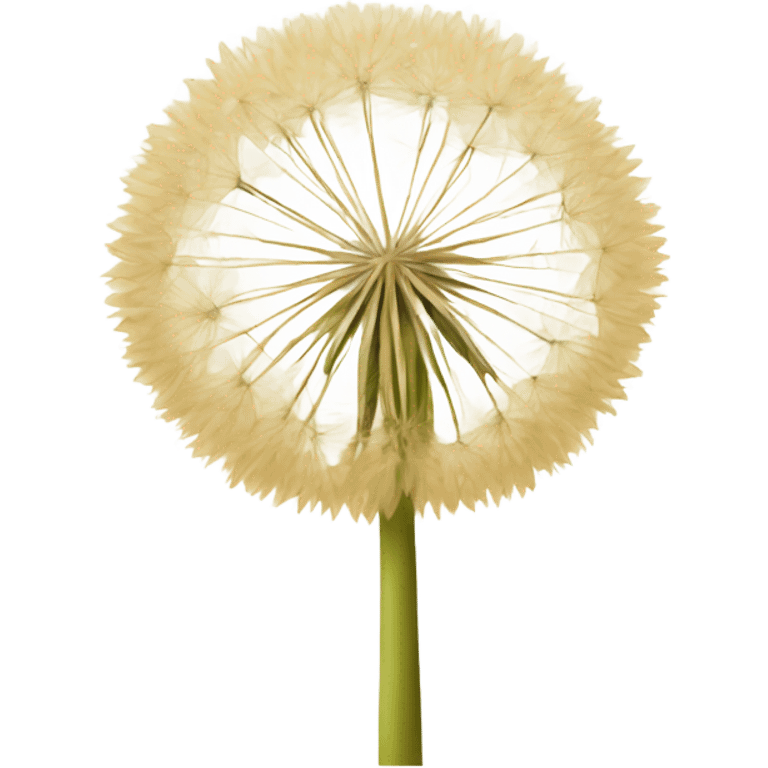 Beige dandelion emoji