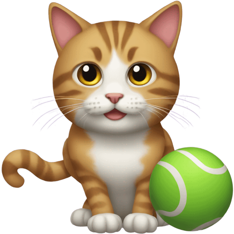 Cat with balls emoji