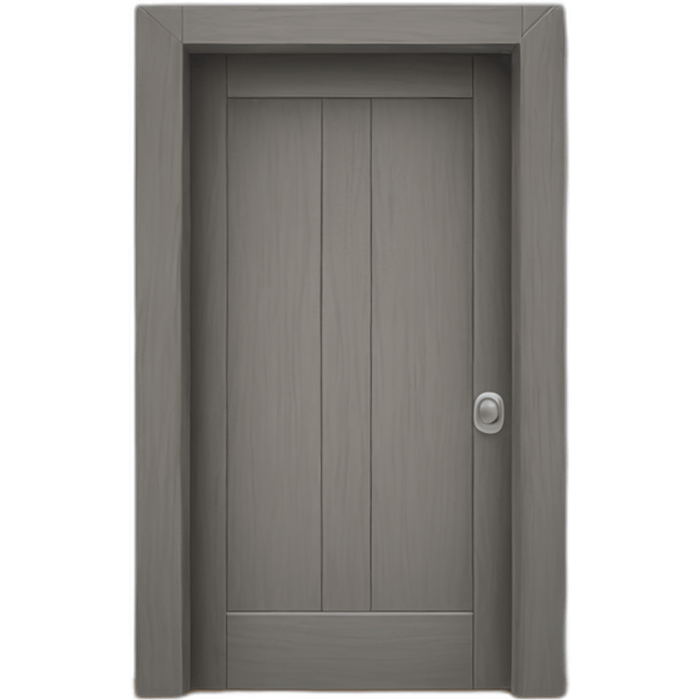 door wood gray style open emoji