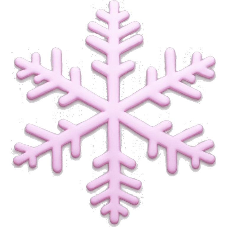 pastel pink snowflake  emoji