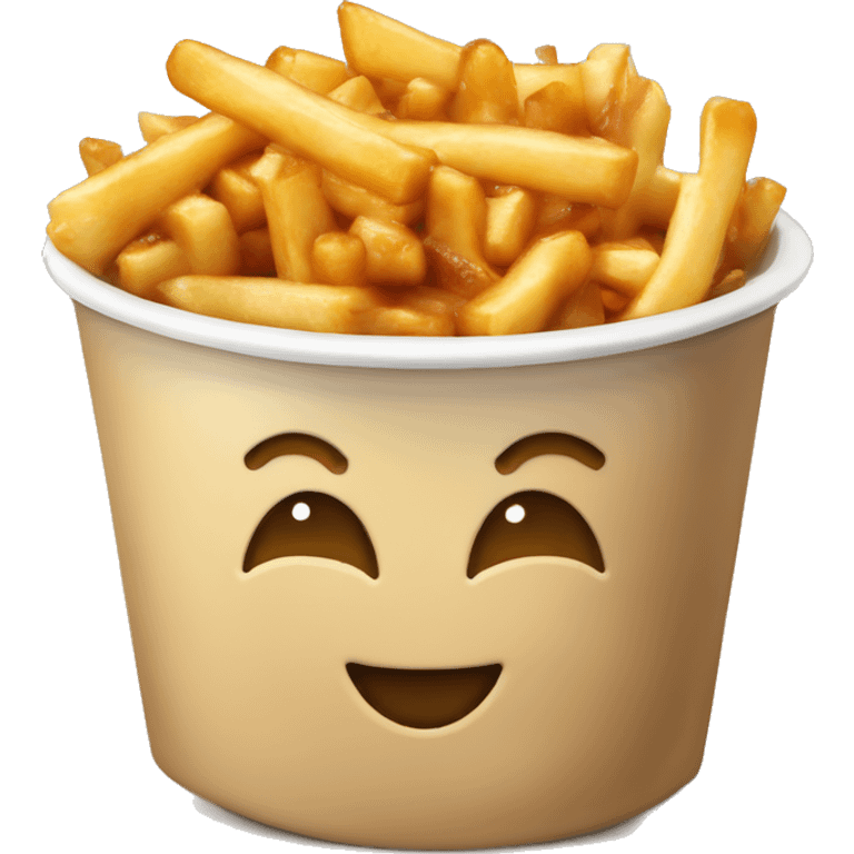 poutine qui mange du potine  emoji