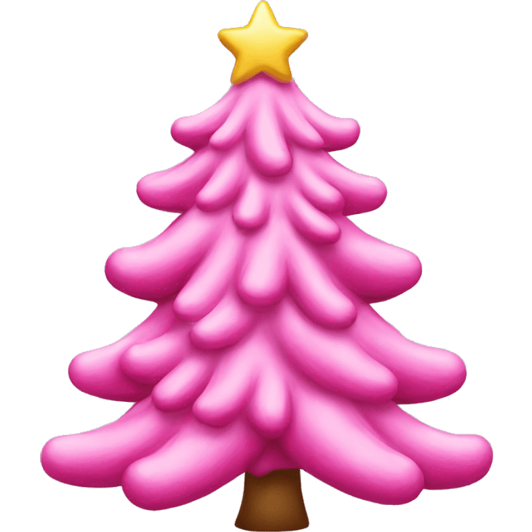 pink christmas tree emoji