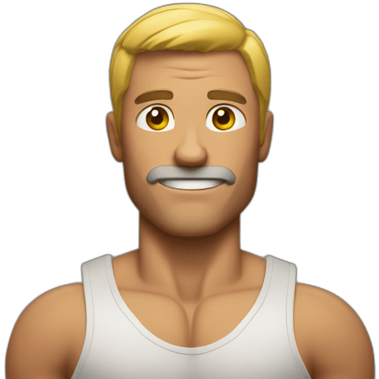 Muscled man emoji