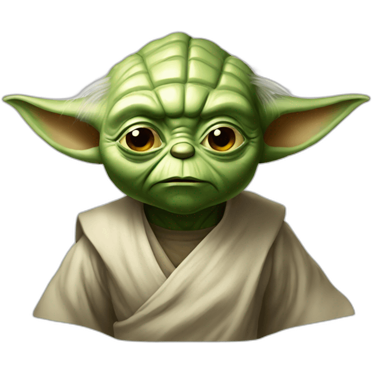 yoda aggressive  emoji