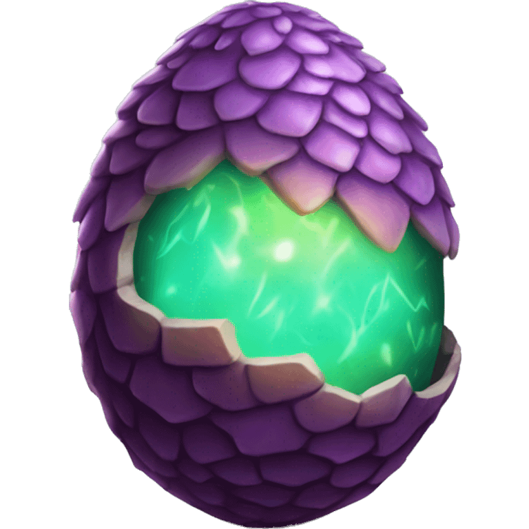 Mystic glowing dragon egg  emoji